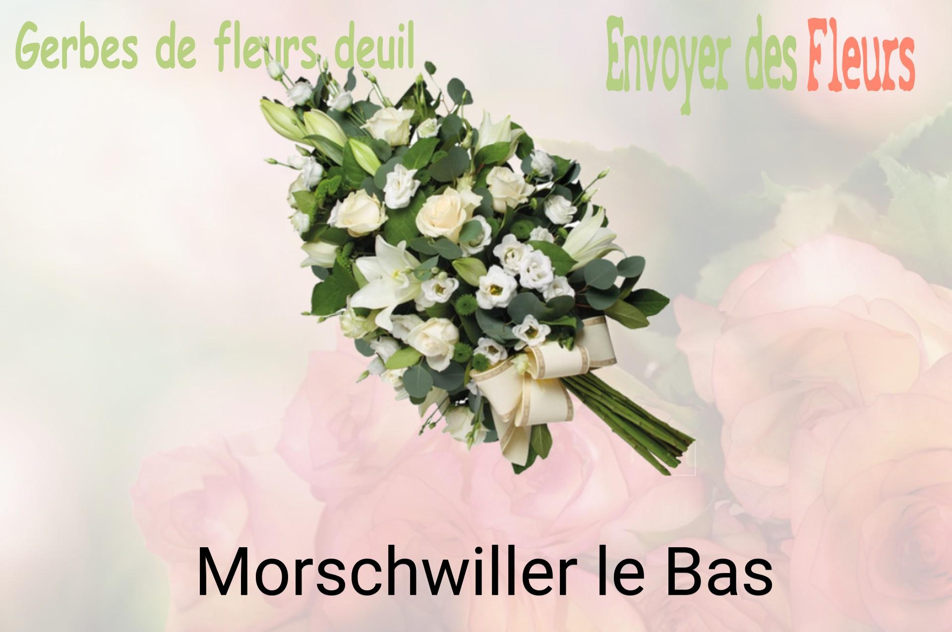 Gerbe de fleurs de deuil livrée à Morschwiller-le-Bas